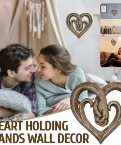 Heart Holding Hands Wall Decor - Forever Love