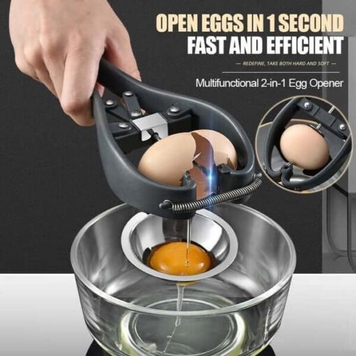 Multifunctional 2 in 1 egg opener