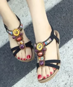 Women's Bohemian Crystal Sandals