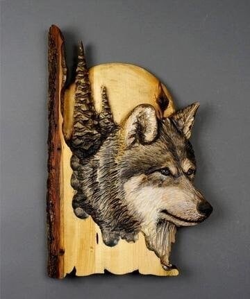 Animal Carving Handcraft Wall Hanging