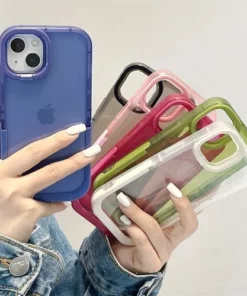 ✨2022 NEW Double Stand Transparent TPU Phone Case For iPhone