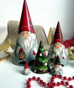 Handmade Scandinavian Gnome Wooden Nesting Dolls