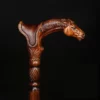 35 inches Designer Art Wooden Cane Walking Stick Horse with Saddle