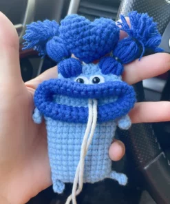 Cute Big Mouth Monster Handmade Crochet Key Case/Holder
