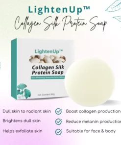 LightenUp Collagen Silk Protein Soap