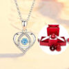 Beating Heart Crystal Necklace