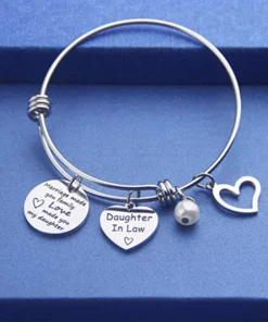 🎁FOR DAUGHTER-IN-LAW🎁 MARRIAGE MADE YOU FAMILY LOVE MADE YOU MY DAUGHTER BANGLE BRACELET