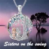 Female Friendship Jewelry Tree of Life Sister Necklace