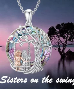 Female Friendship Jewelry Tree of Life Sister Necklace