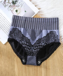 Lace Graphene Fiber Compression HighWaist Briefs