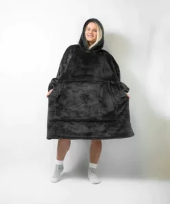Oversized Blanket Hoodie with Sleeves