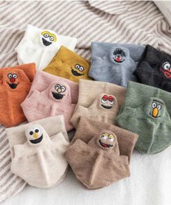 Alternative view of Embroidery Funny Smiling Socks (10 Pairs)