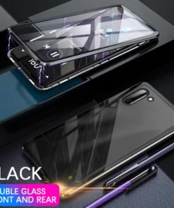 High Definition Magnetic Tempered Glass Double-sided Phone Case For Samsung