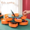 Creative Rotating snack Box Petal Double Layer Fruit Plate