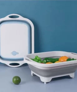 Multifunctional folding cutting board