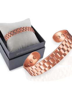 Alternative view of New Listing! Menheal Pure Copper Magnetic Therapy Health Bracelet