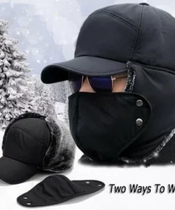 Unisex windproof & warm & ear protection & face protection hat