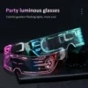Cyberpunk Clear Lenses 7 Color LED Flashing Light Goggles