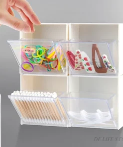 Wall-mounted clamshell storage box