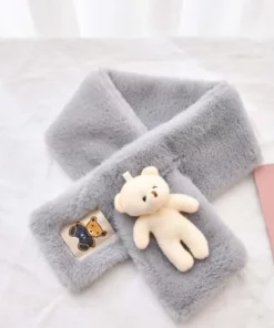 Cute Bear Plush Bib For Adult And Child