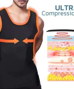 Alternative view of GETFY Gynecomastia Compress Tank Top