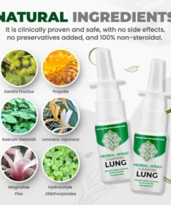 HerbClear Organic Herbal Lung Cleanse Repair Nasal Spray