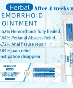 Alternative view of HealmuszPlus Natural Herbal Hemorrhoids Ointment
