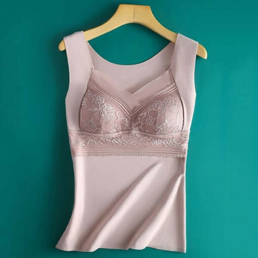 ⚡2-in-1 Built-in Bra Traceless Comfortable Thermal Underwear