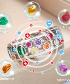 RainbowHealth Crystal Quartz IONX Ring