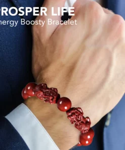 Alternative view of FengShui Cinnabar Bracelet