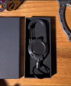 Alternative view of Outdoor Automatic Retractable Wire Rope Luya Anti-theft Tactical Keychain