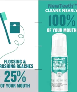 Alternative view of NewTeeth Toothpaste Mousse Foam — Calculus Removal, Teeth Whitening, Healing Mouth Ulcers, Eliminating Bad Breath, Preventing and Healing Caries, Tooth Regeneration