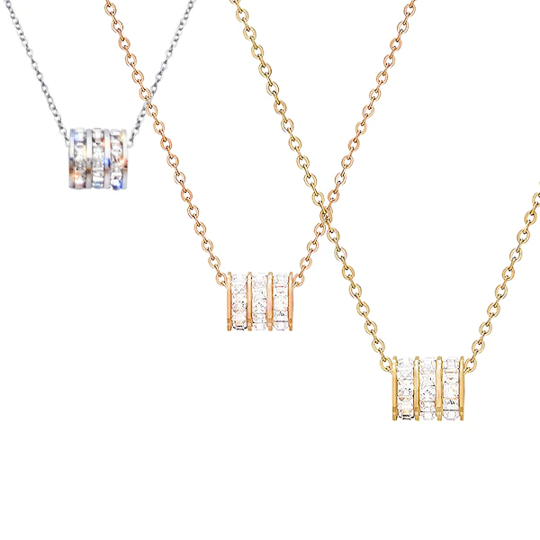 KAPORI GeoIONIX Tri-Spin Necklace