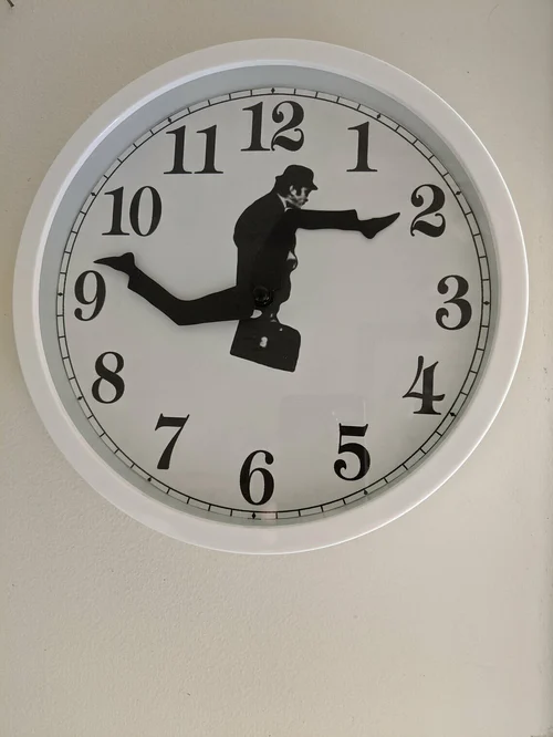 Silly Walk Wall Clock