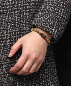 ASOLOGY TRIO TigeriteION Jasper Bracelets