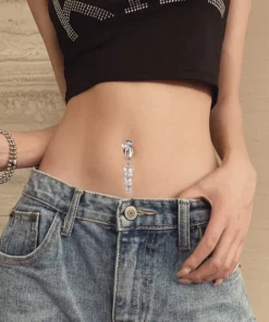 FatLoss Titanium Body Detox Lymphatic Drainage Belly Button Ring