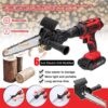 4/6 Inch Electric Drill Modified To Electric Chainsaw Drill Attachment