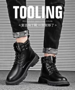 Alternative view of Handmade Leather Boots All Black