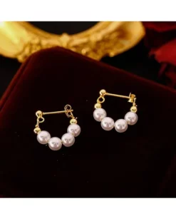elegant pearl earrings