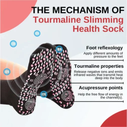 AMFIZZ Tourmaline Lymphvity Slimming Health Sock - Image 5