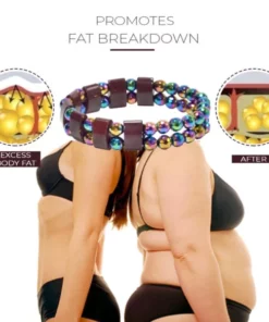 Alternative view of CarnelianPower LymphDrainage HematiteBracelet