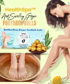 HealthSpa AntiSwelling Ginger FootBath Balls