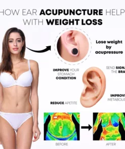 Alternative view of HealBio® Titanium Lymphvity MagneTherapy EarStuds