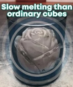 4 Compartment Hard Melt Rose Ice Cube Mold