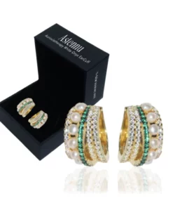 Lymphvity Auriculotherapy White Onyx EarCuff