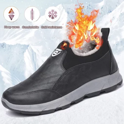 Men's Winter Waterproof Non-Slip Snow Boots