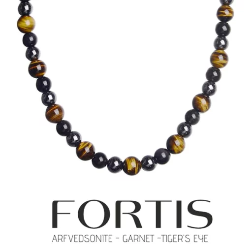 FORTIS Marvik Chalcedony Beaded Necklace