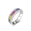 Diakiane Rainbow-Tourmaline Spinni-Ring