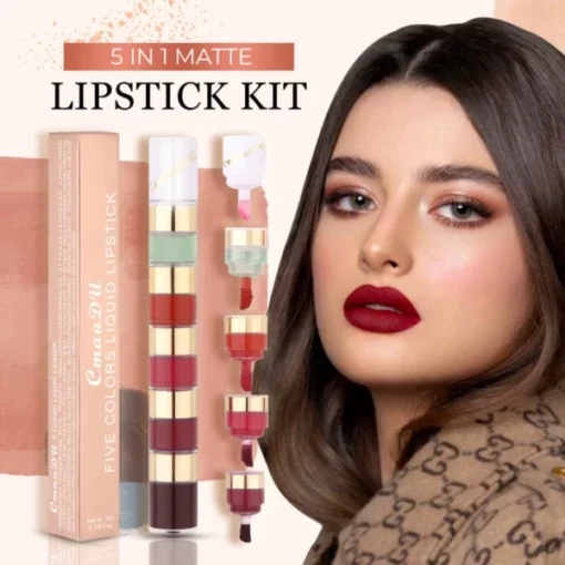 5 In 1 Matte Lipstick Kit