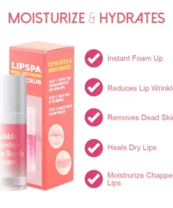 Alternative view of LIPSPA Bubble Moisturizing LipScrub